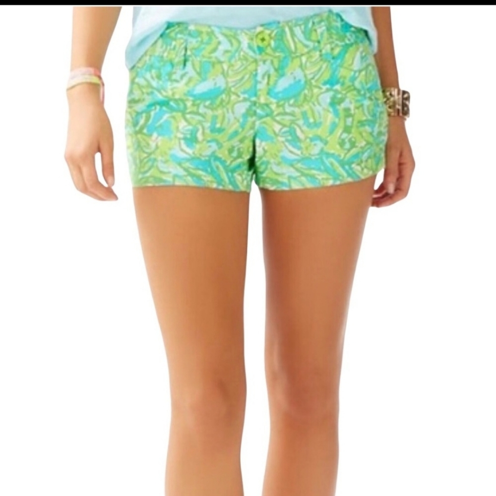 Lilly Pulitzer Green and Blue Walsh Short